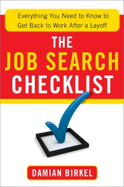 The Job Search Checklist