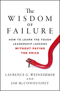 The Wisdom of Failure: How to Learn the Tough Leadership Lessons Without Paying the Price