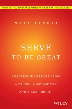 Serve to Be Great: Leadership Lessons from a Prison, a Monastery, and a Boardroom