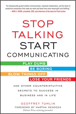 Stop Talking, Start Communicating: Counterintuitive Secrets to Success in Business and in Life, with a foreword by Martha Mendoza