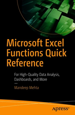 Microsoft Excel Functions Quick Reference: For High-Quality Data Analysis, Dashboards, and More