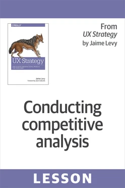 Conducting competitive analysis