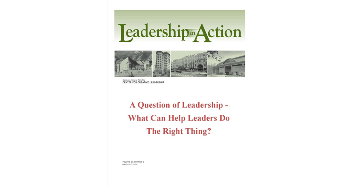 Leadership in Action: A Question of Leadership - What Can Help Leaders ...
