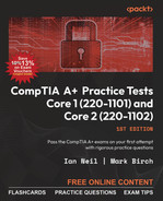 CompTIA A+ Practice Tests Core 1 (220-1101) and Core 2 (220-1102) [Book]