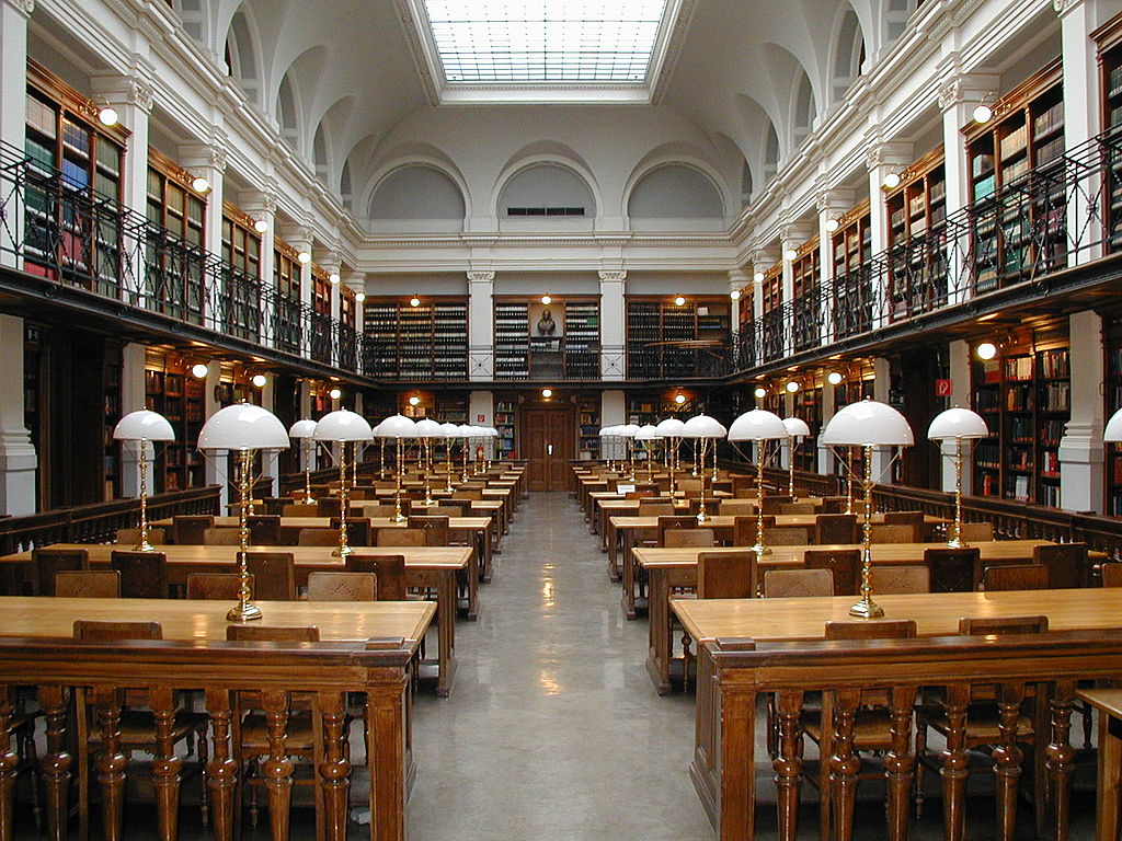 Graz University Library reading room