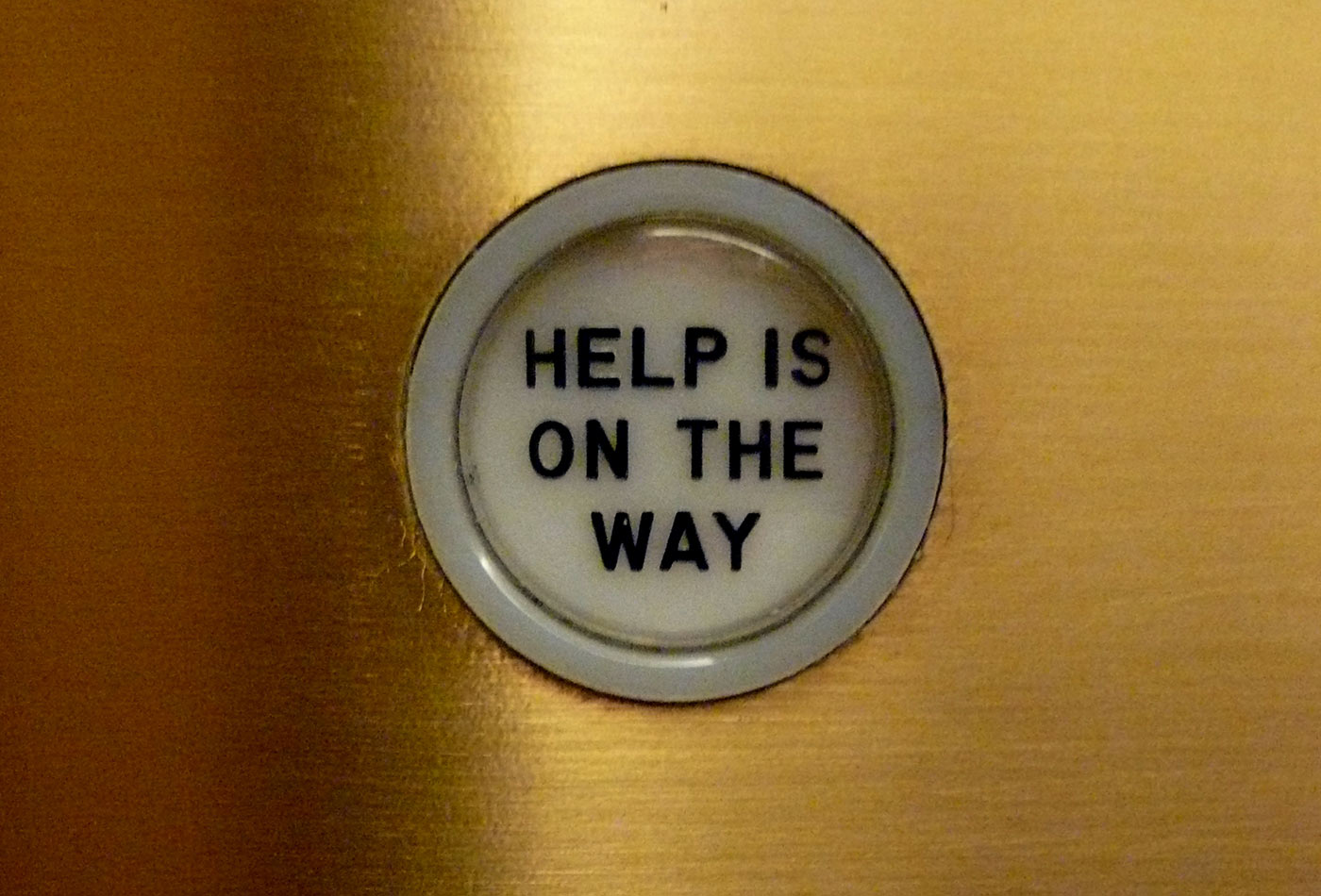 Help is on the way, elevator, Chicago Tribune.