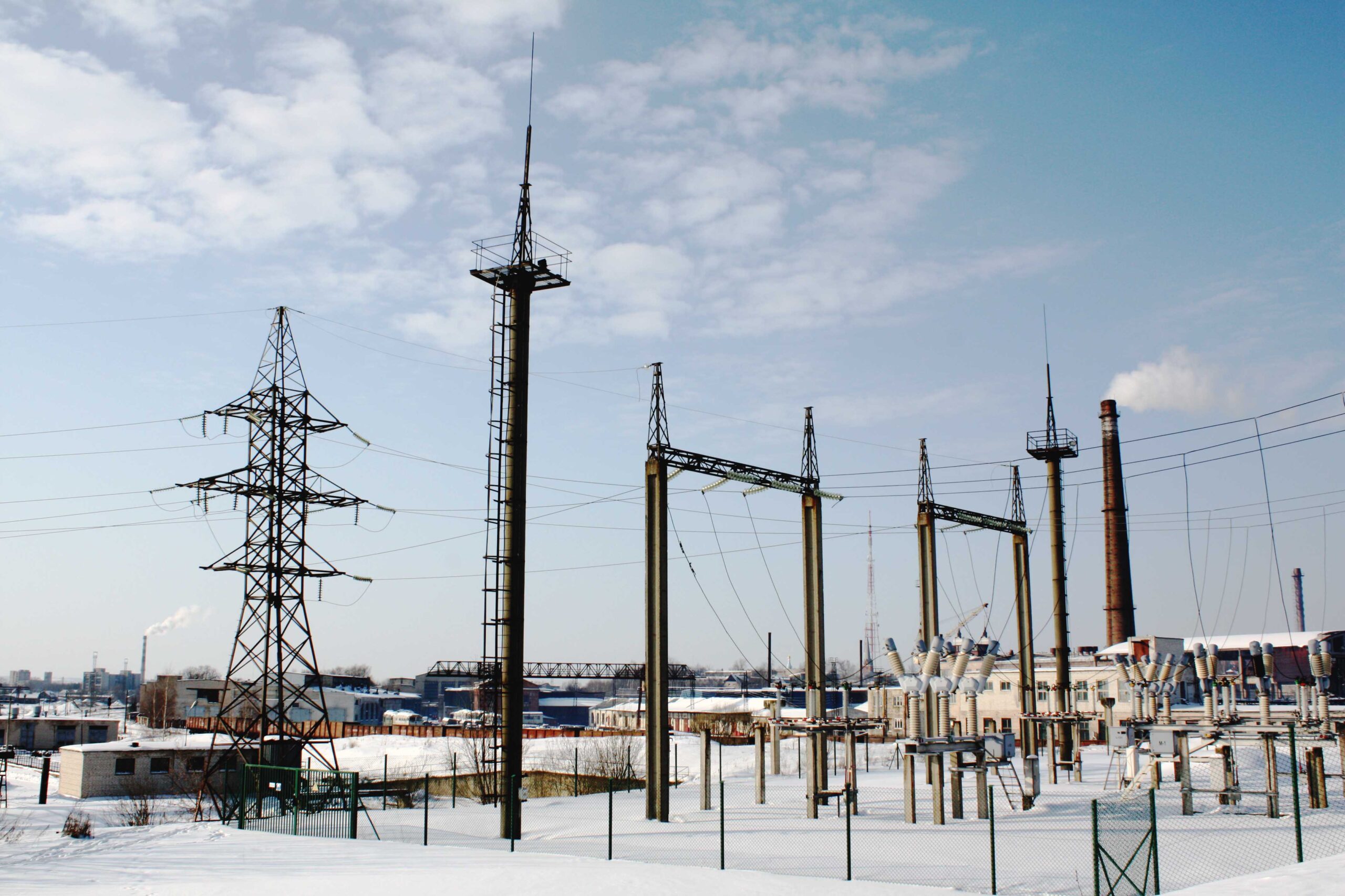 Electrical substation in the Cherepovo neighbourhood of Daugavpils