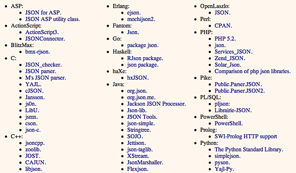 JSON toolkits