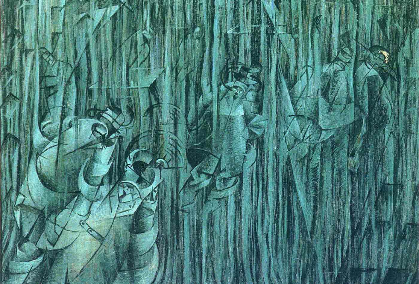 "States of Mind III: Those Who Stay," Umberto Boccioni, 1911.