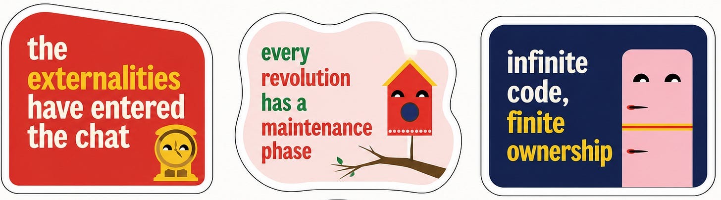 Externalities, maintenance, ownership