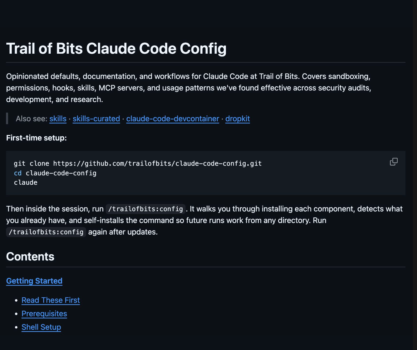 Trail of Bits Claude code config