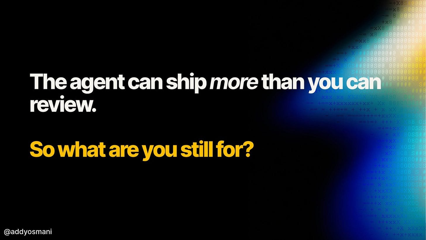 Image The agent can ship more than you can review